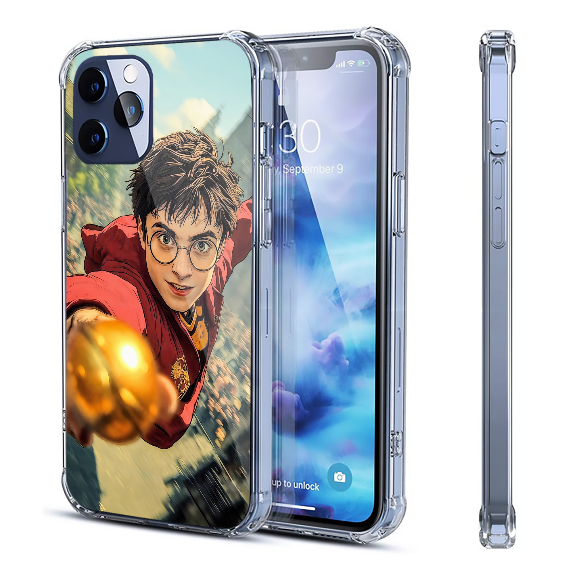 （画像用） Harry Potter ハリー・ポッターシリーズ 【iPhone 12シリーズ対応】透明スマホケース（クリアソフトケース）